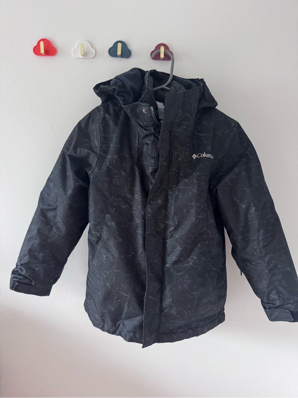 Columbia Kids Black Hooded Puffer Jacket